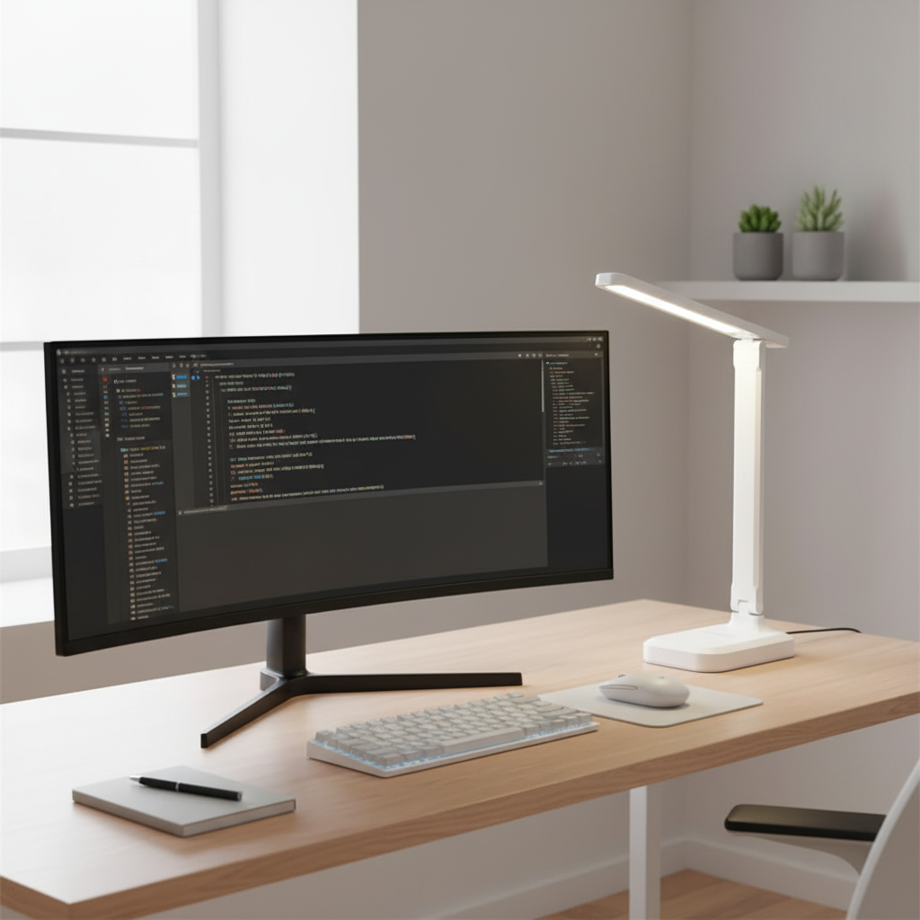 Foldable LED Desk Lamp | Modern Touch Control Night Light
