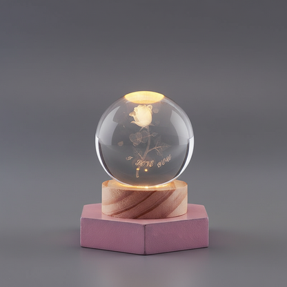 LumiOrb | 3D Crystal Ball LED Night Light