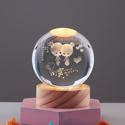 LumiOrb | 3D Crystal Ball LED Night Light