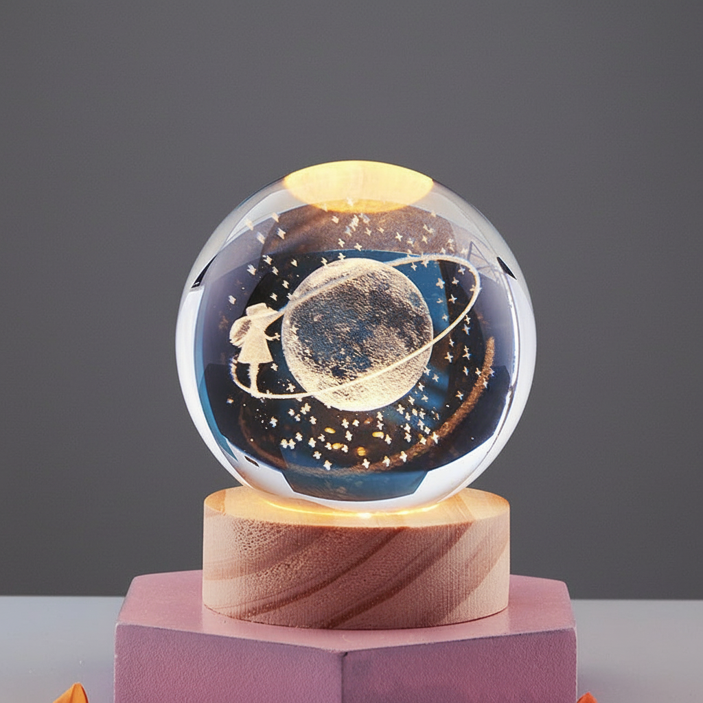 LumiOrb | 3D Crystal Ball LED Night Light