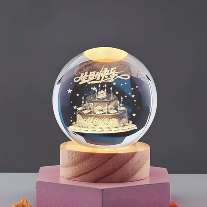 LumiOrb | 3D Crystal Ball LED Night Light