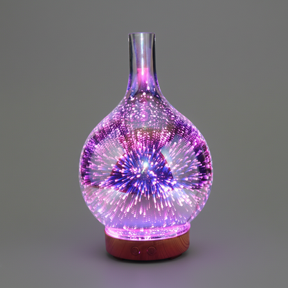 AromaBurst | 3D Glass Vase Aromatherapy Diffuser