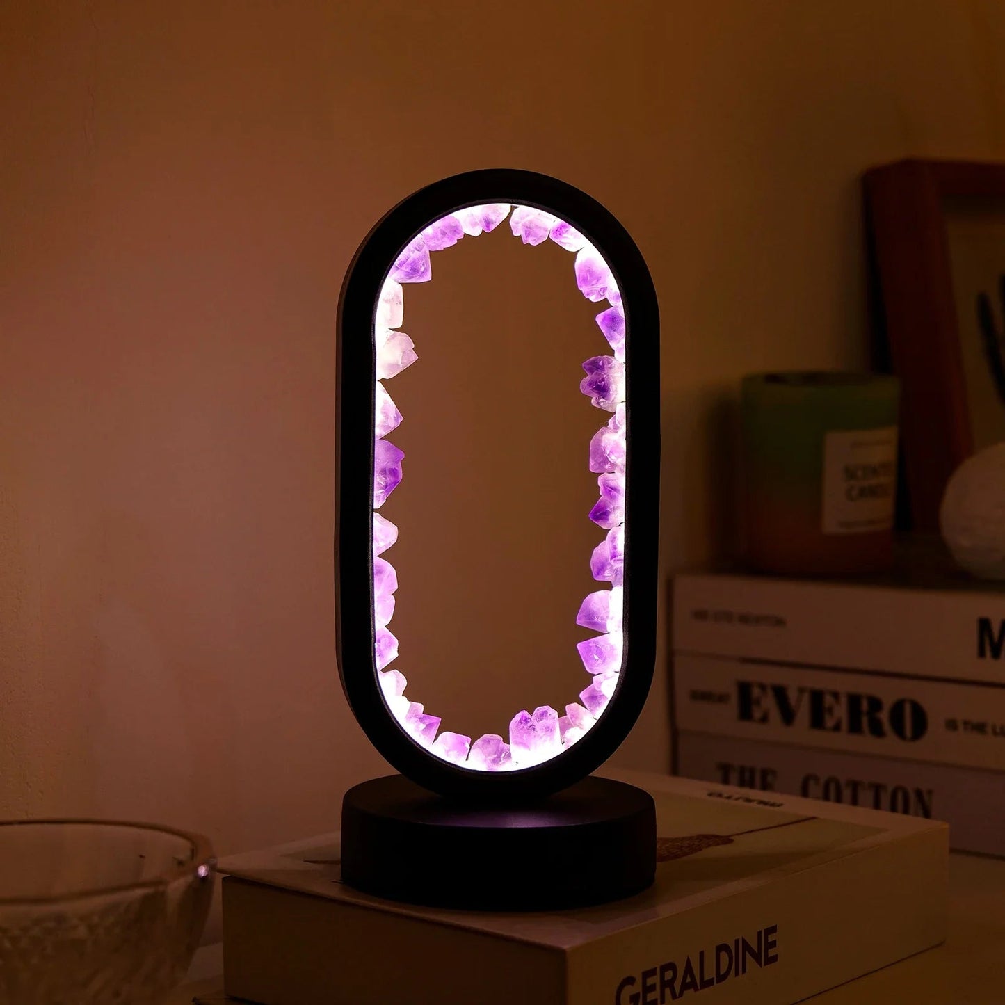 Amethyst Serenity Lamp | Natural Calming Light 8