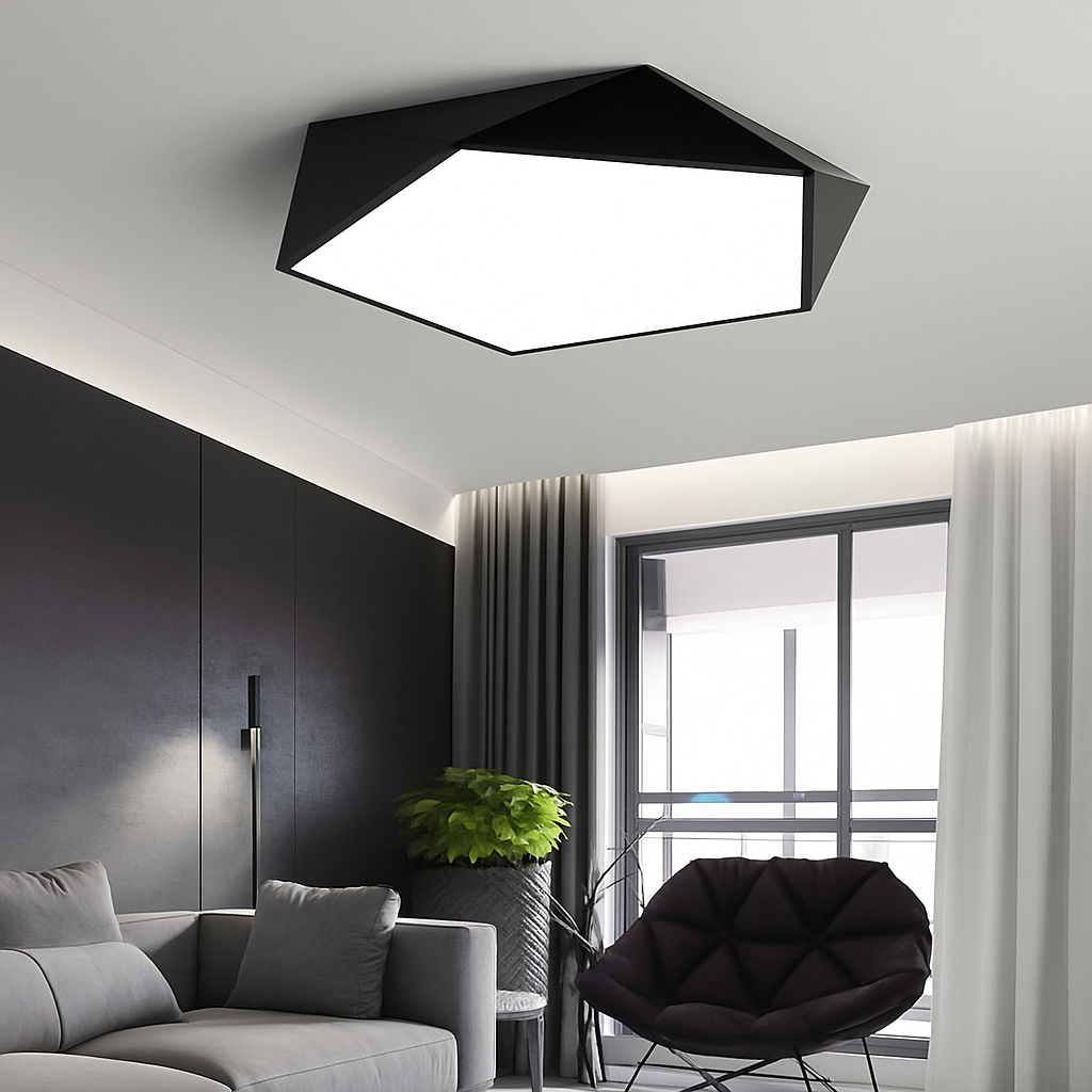 Geometric LED Flush Mount Ceiling Light | Modern Design 2