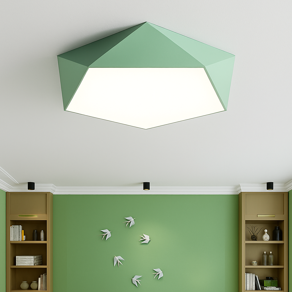 Geometric LED Flush Mount Ceiling Light | Modern Design 4