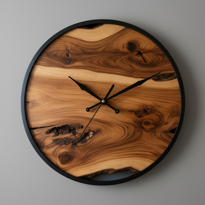 BirchBeat | Large Modern Wall Clock Decor in Birch Wood