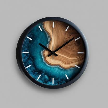 BirchBeat | Large Modern Wall Clock Decor in Birch Wood