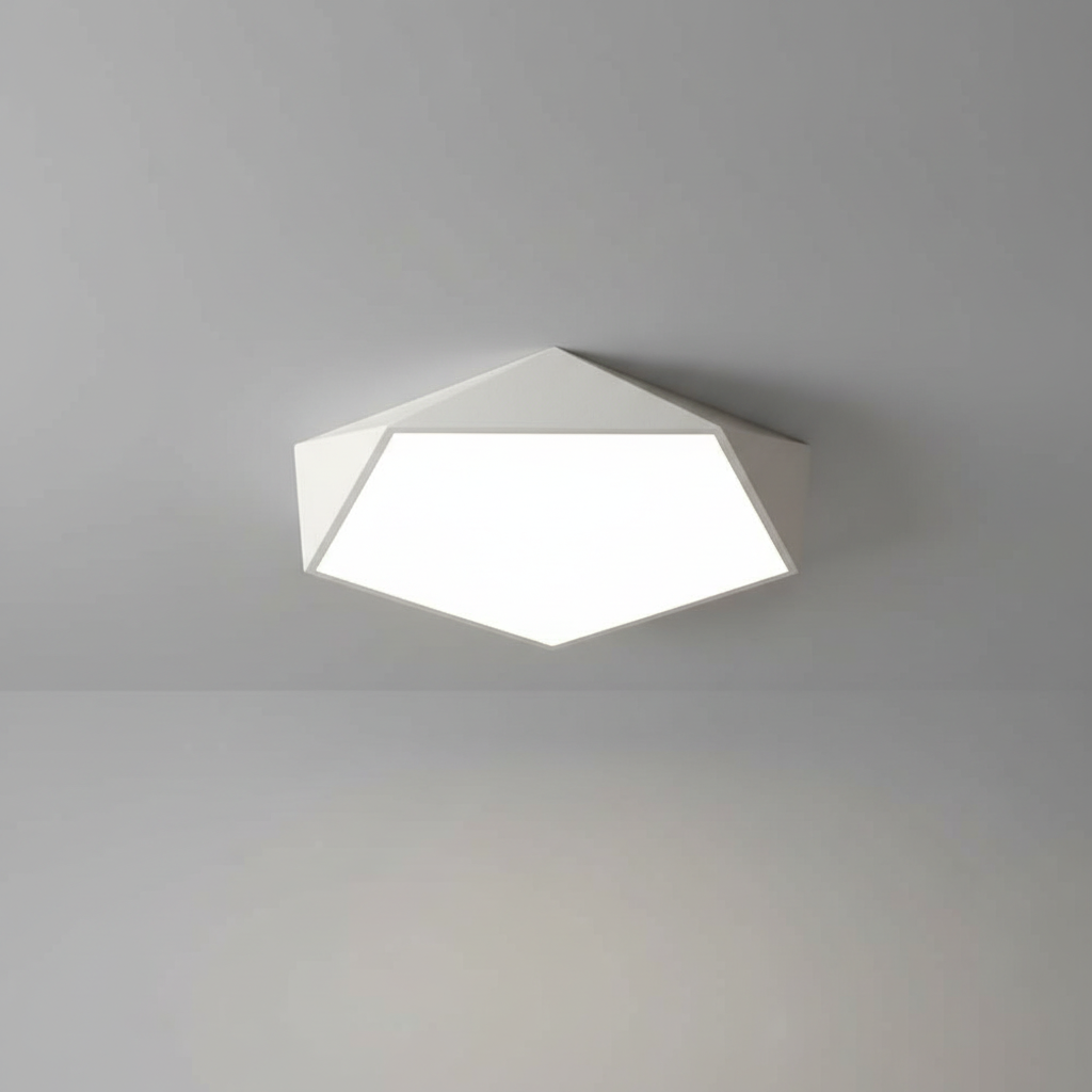 Geometric LED Flush Mount Ceiling Light | Modern Design