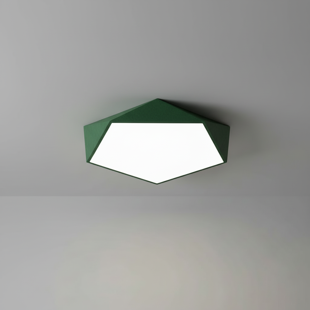 Geometric LED Flush Mount Ceiling Light | Modern Design