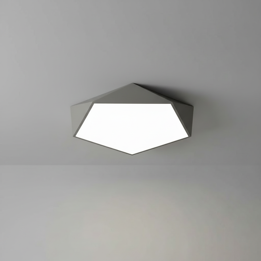 Geometric LED Flush Mount Ceiling Light | Modern Design