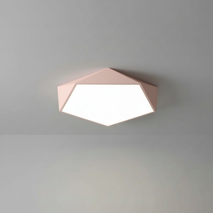 Geometric LED Flush Mount Ceiling Light | Modern Design