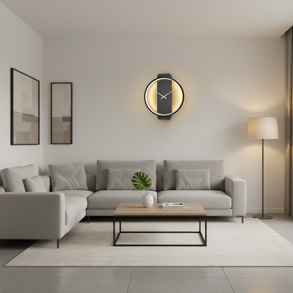 AuraTime | Modern Minimalist LED Wall Clock