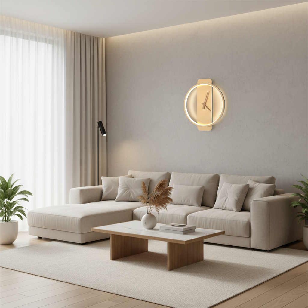 AuraTime | Modern Minimalist LED Wall Clock