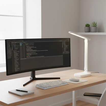 Foldable LED Desk Lamp | Modern Touch Control Night Light