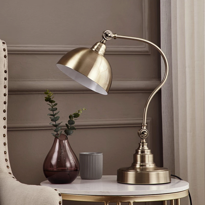 Punk Gold Rustic LED Lamp | Table Lamp for Bedside or Desk 2