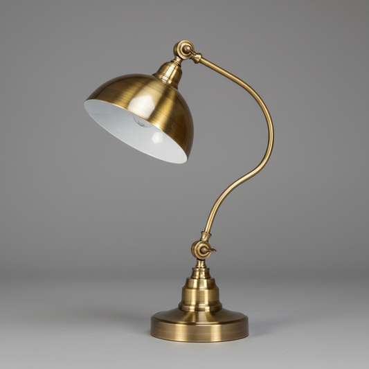 Punk Gold Rustic LED Lamp | Table Lamp for Bedside or Desk